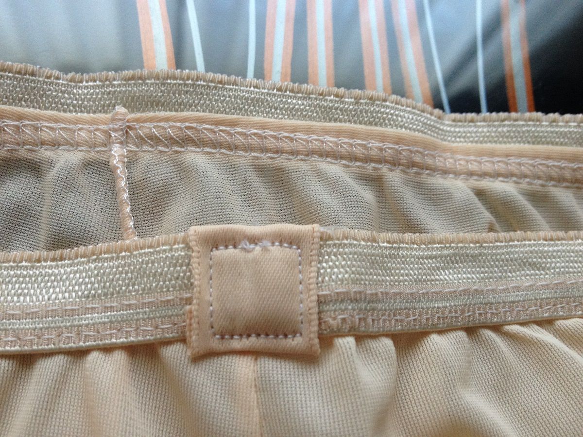 1950s Kayser Nude Nylon And Lace Granny Panties~pillow Tab~sissy~briefs
